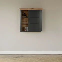 set one by Musterring Hängeschrank YORK 23 anthrazit /Eiche Artisan