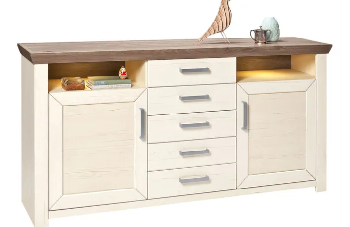 set one by Musterring Sideboard YORK 55 Weiß