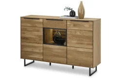 set one by Musterring Sideboard JACKSON 150 x 94 cm Eiche massiv/Eiche furniert