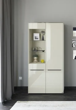 Set one by Musterring Vitrine RENO 92x185 cm kaschmir