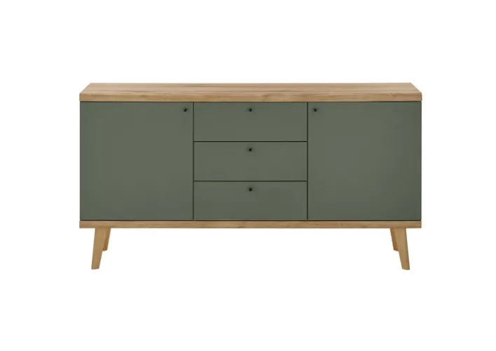 Sideboard ALVA 160 x 83 cm Salbeifarbig/braun