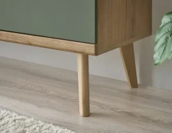 Sideboard ALVA 107 x 83 cm Salbeifarbig/braun