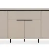 Sideboard ARONA 175 x 90 cm sandfarben/schwarz