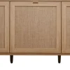 Sideboard BALI 150 x 71 cm Sonoma Eiche/ Rafia Geflecht
