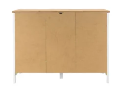 Sideboard BERGEN 120 x 90 cm weiß/Artisan Oak-Dekor