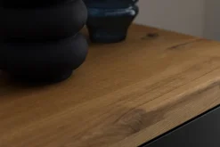 Sideboard BOGOTA 150 x 96 cm Wildeiche massiv/anthrazit