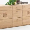 Sideboard Bologna 92x165 cm Eiche bianco teilmassiv