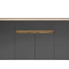 Sideboard CITY 170 x 86 cm anthrazit/braun