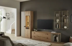 Sideboard FINA 160x91 cm braun/grau