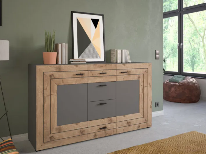 Sideboard FRENO Oak/ grau