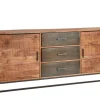 Sideboard JOHNSON 175 x 77 x 40 cm in Braun/Grau