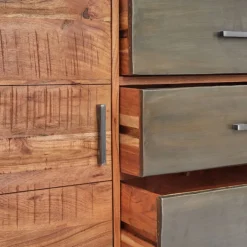 Sideboard JOHNSON 175 x 77 x 40 cm in Braun/Grau