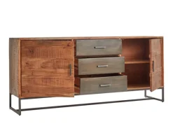Sideboard JOHNSON 175 x 77 x 40 cm in Braun/Grau