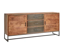 Sideboard JOHNSON 175 x 77 x 40 cm in Braun/Grau