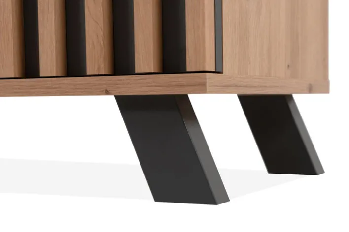 Sideboard MEDAN 118 x 85 cm Artisan Oak / anthrazit