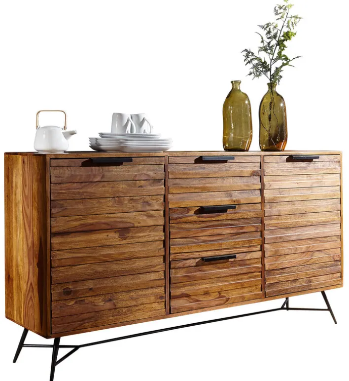 Sideboard NISHAN 160 x 88 cm braun