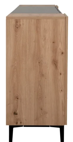 Sideboard NOLA 180 x 90 cm Artisan Oak-Dekor/schwarz