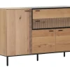 Sideboard PASO, 140 x 43 x 90 cm, Eiche Echtholzfurnier