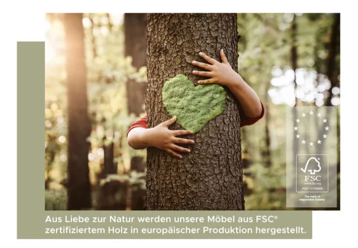 Sideboard SCANDI 185x95x40 cm Weiß Braun Nox Oak Nachbildung