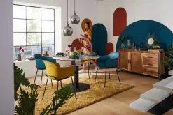 Sideboard TOM 150 x 80 cm Akazie massiv/anthrazit