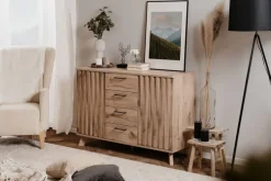 Sideboard WELLINGTON 126,5 x 85 cm Schwedeneiche