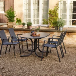 siena GARDEN Klapptisch Garten PACO 140 x 90 cm darkstone