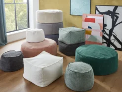 Sitzsack LAURA 105 cm blaugrau