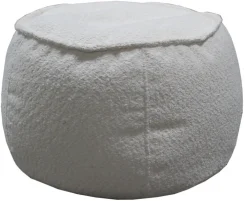 Sitzsack-Hocker KAYLA 41 x 60 cm weiß