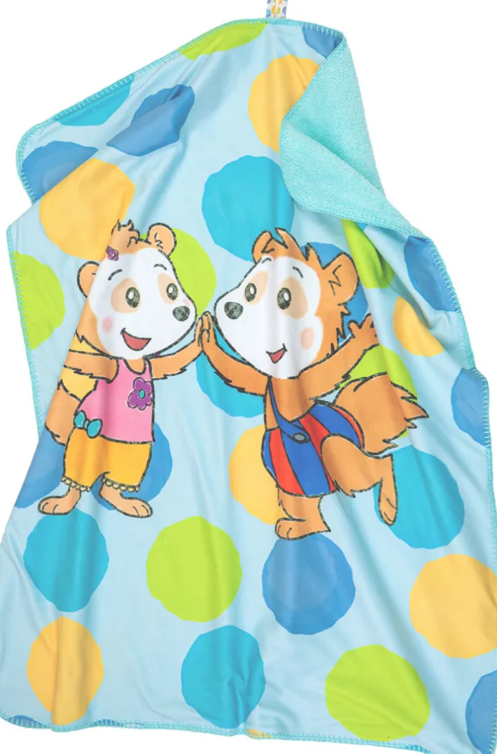 Smithy Kinderdecke BOBO SIEBENSCHLÄFER 75 x 90 cm blau