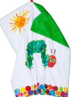 Smithy Kinderdecke RAUPE NIMMERSATT 75 x 90 cm weiß