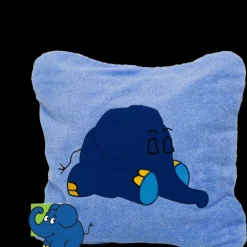 Smithy Kissenhülle ELEFANT 40 x 40 cm blau