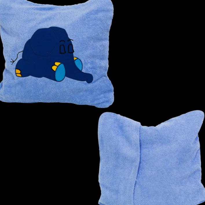 Smithy Kissenhülle ELEFANT 40 x 40 cm blau