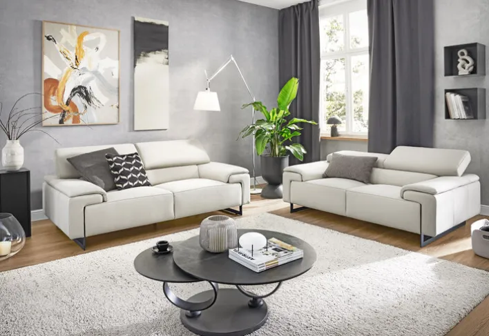 Sofa 2,5 Sitzer VARESE cremeweiß