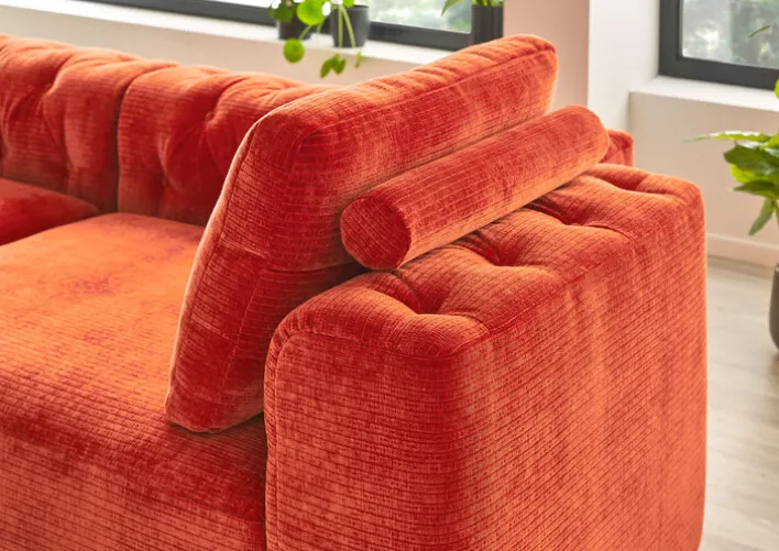 Sofa 2-Sitzer CLUB HOUSE 2-Sitzer aperolrot