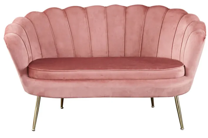 Sofa 2-Sitzer rose