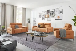 Sofa 3-Sitzer SARANDA cognac