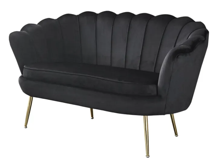 Sofa 2-Sitzer schwarz