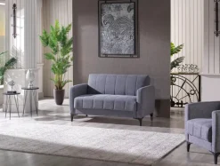 Sofa 2-Sitzer SEOUL grau