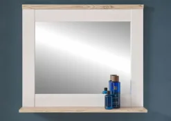 Spiegel CASA 80 x 70 cm braun/ weiß