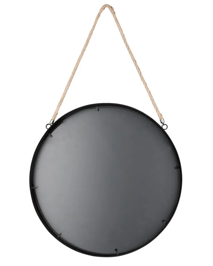 Spiegel rund NINA 40 cm schwarz