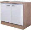 Spülenunterschrank LUKE Sonoma Eiche /weiß