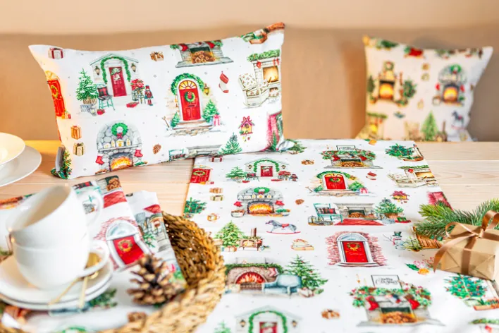 SPRÜGEL Kissenhülle NAVIDAD COZY HOME 30 x 50 cm mehrfarbig