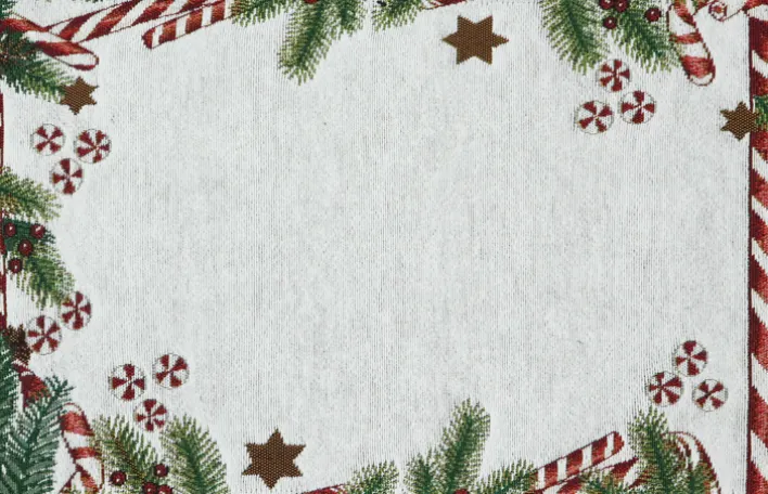 SPRÜGEL Tischset CHRISTMAS CANDIES 33x50 cm Beige,Mehrfarbig