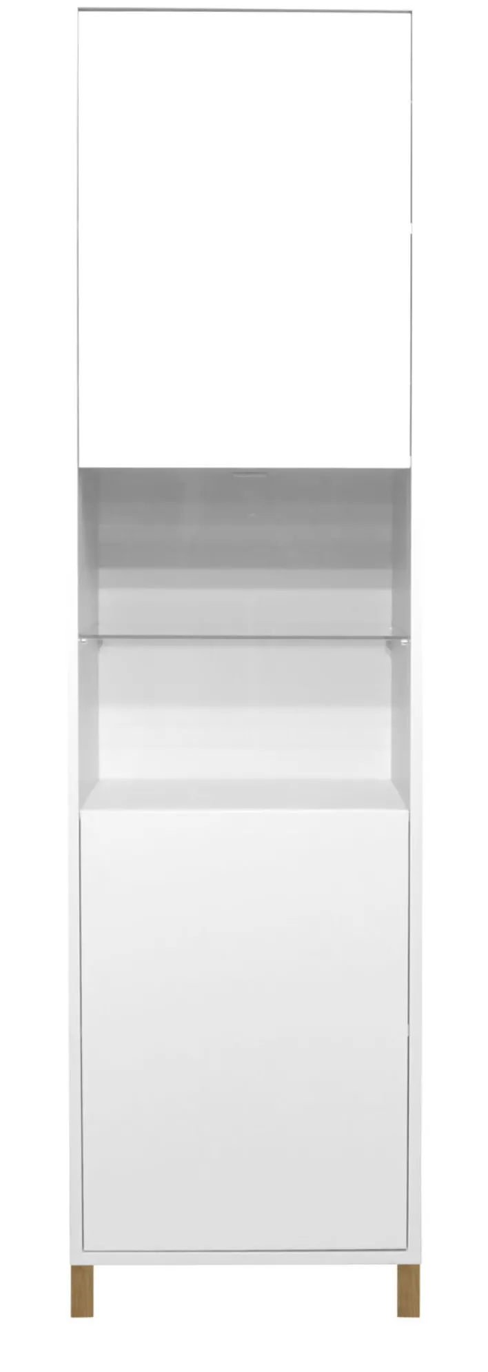 Standvitrine LINDOS 51 x 192 cm weiß