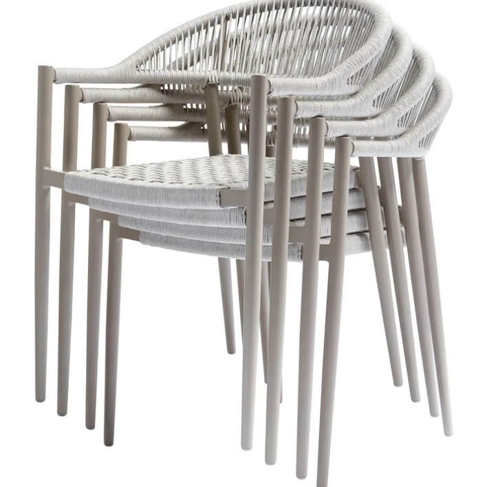 Stapelstuhl Garten YELLOW light grey