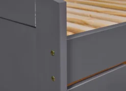 Stauraum-/Funktionsbett ANDRE 90 x 200 cm grau