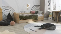 Stauraum-/Funktionsbett DAN 90 x 200 cm braun