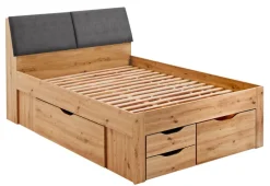 Stauraum-/Funktionsbett MAXI 140 x 200 cm braun