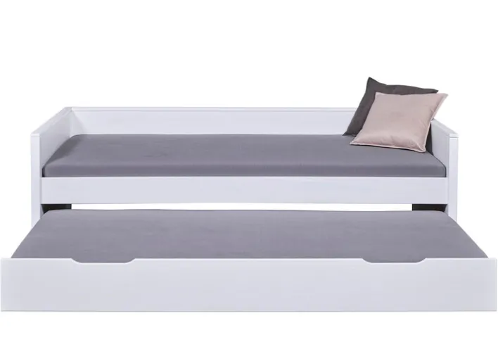 Stauraum-/Funktionsbett NIELS 90 x 200 cm weiß