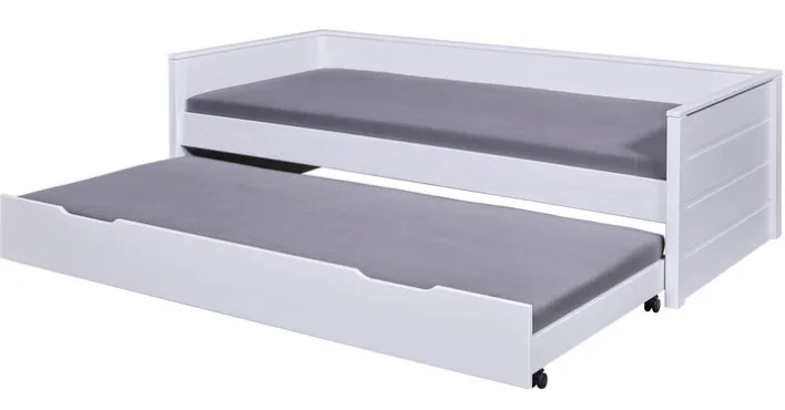 Stauraum-/Funktionsbett NIELS 90 x 200 cm weiß